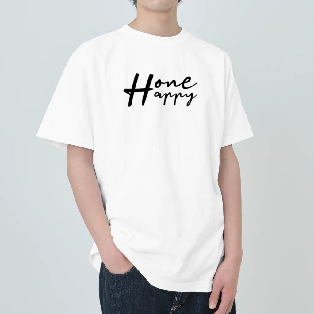 One:HappinessのOneHappy　ロゴデザイン ヘビーウェイトTシャツ