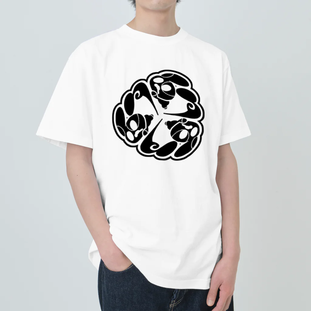 T-e's laboratory のネクローリクちゃん＠カモンモノクロ Heavyweight T-Shirt