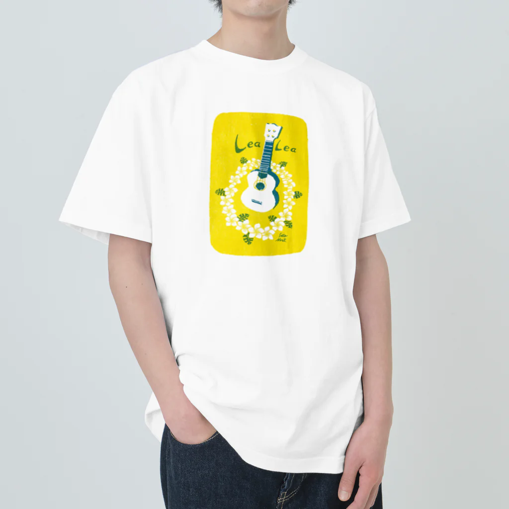 サトウノリコ*のLeaLea Ukulele ヘビーウェイトTシャツ