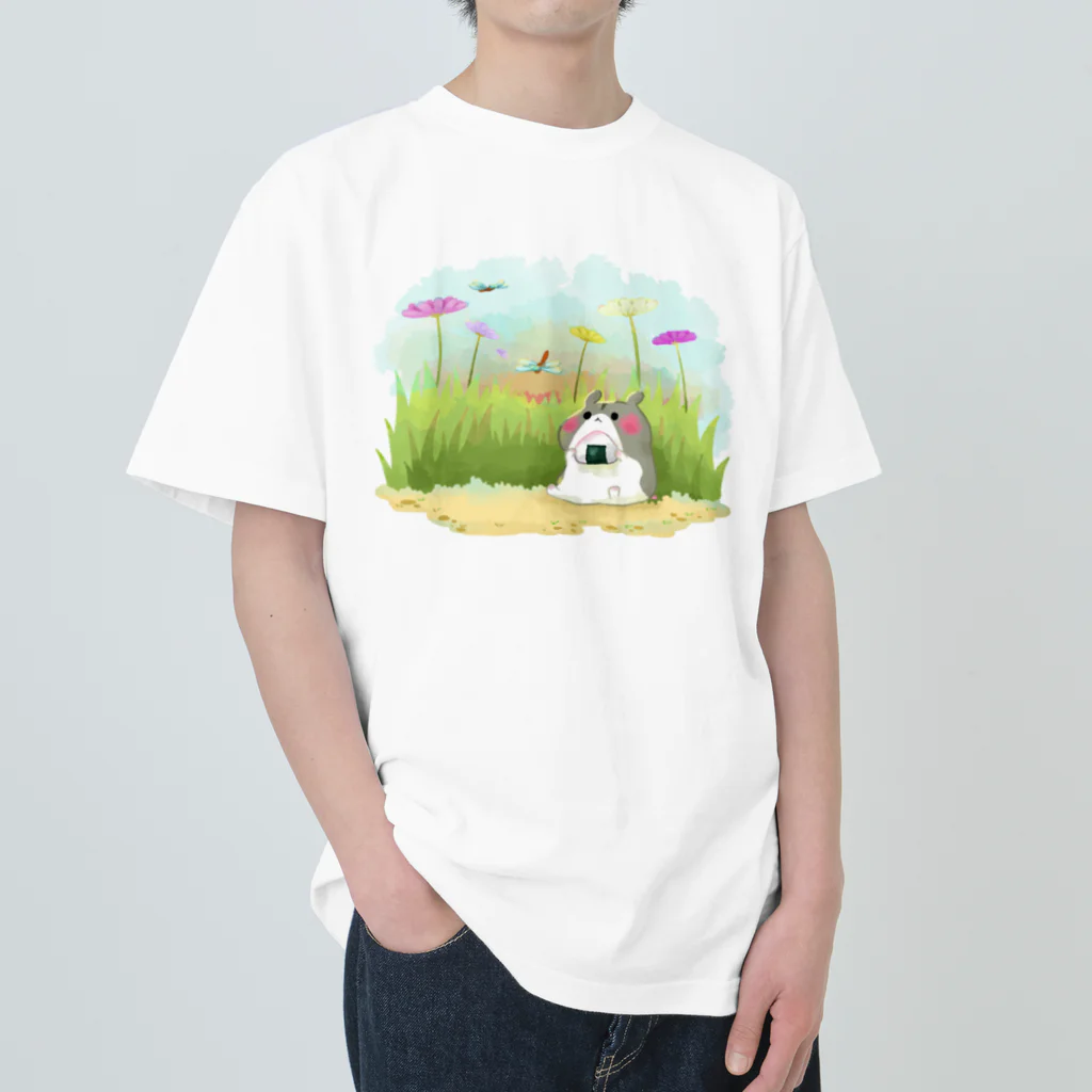 なべぽよの絵置き場の秋ピクニックT ヘビーウェイトTシャツ