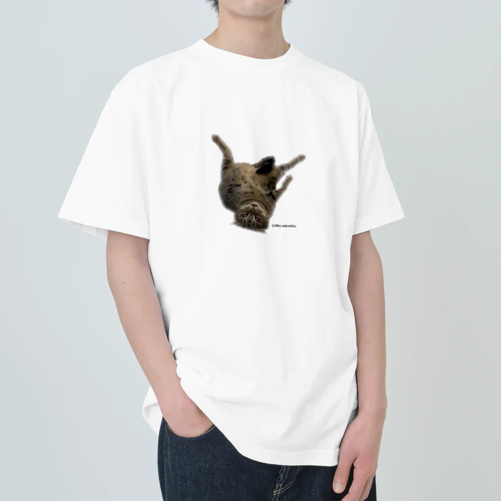 M家猫沢山屋のフタバくん ヘビーウェイトTシャツ