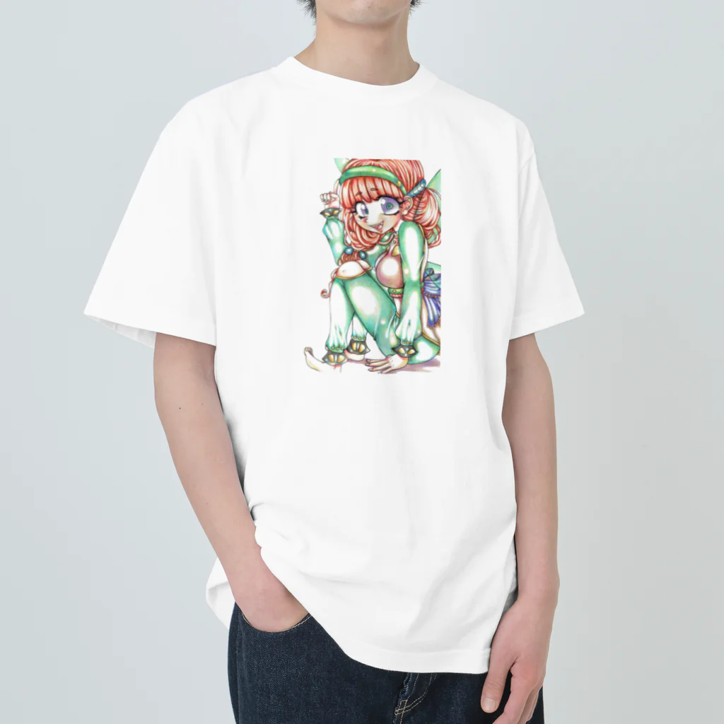 弐０Heartsの妖精の少女 Heavyweight T-Shirt