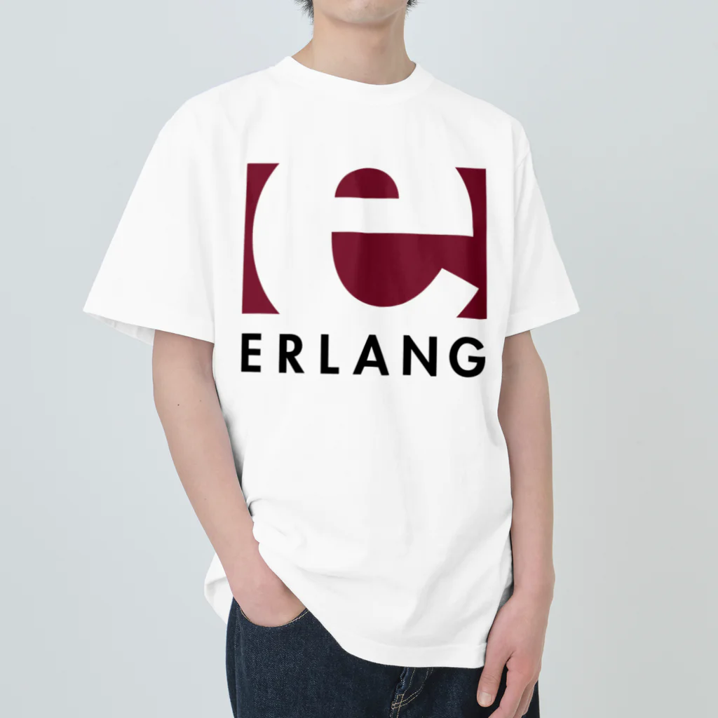 Erlang and Elixir shop by KRPEOのErlang logo Heavyweight T-Shirt