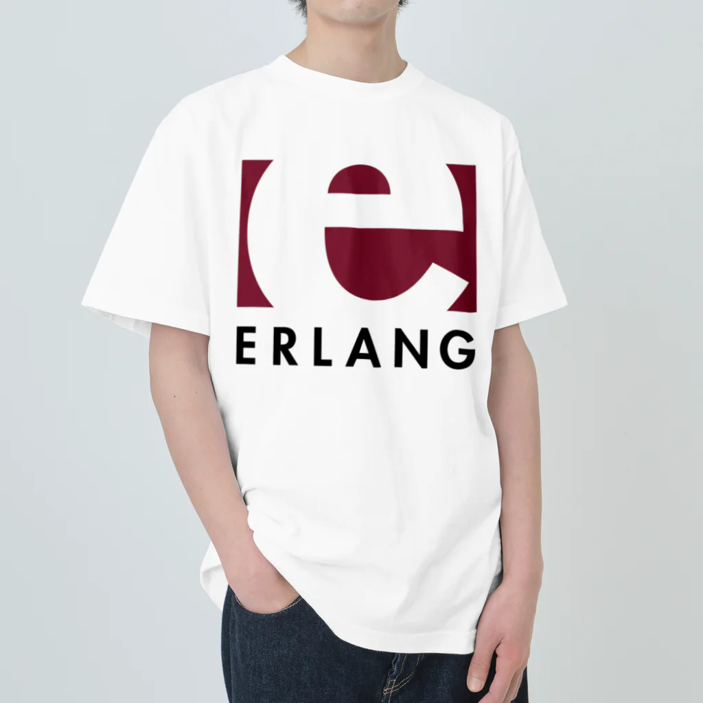 Erlang and Elixir shop by KRPEOのErlang logo ヘビーウェイトTシャツ