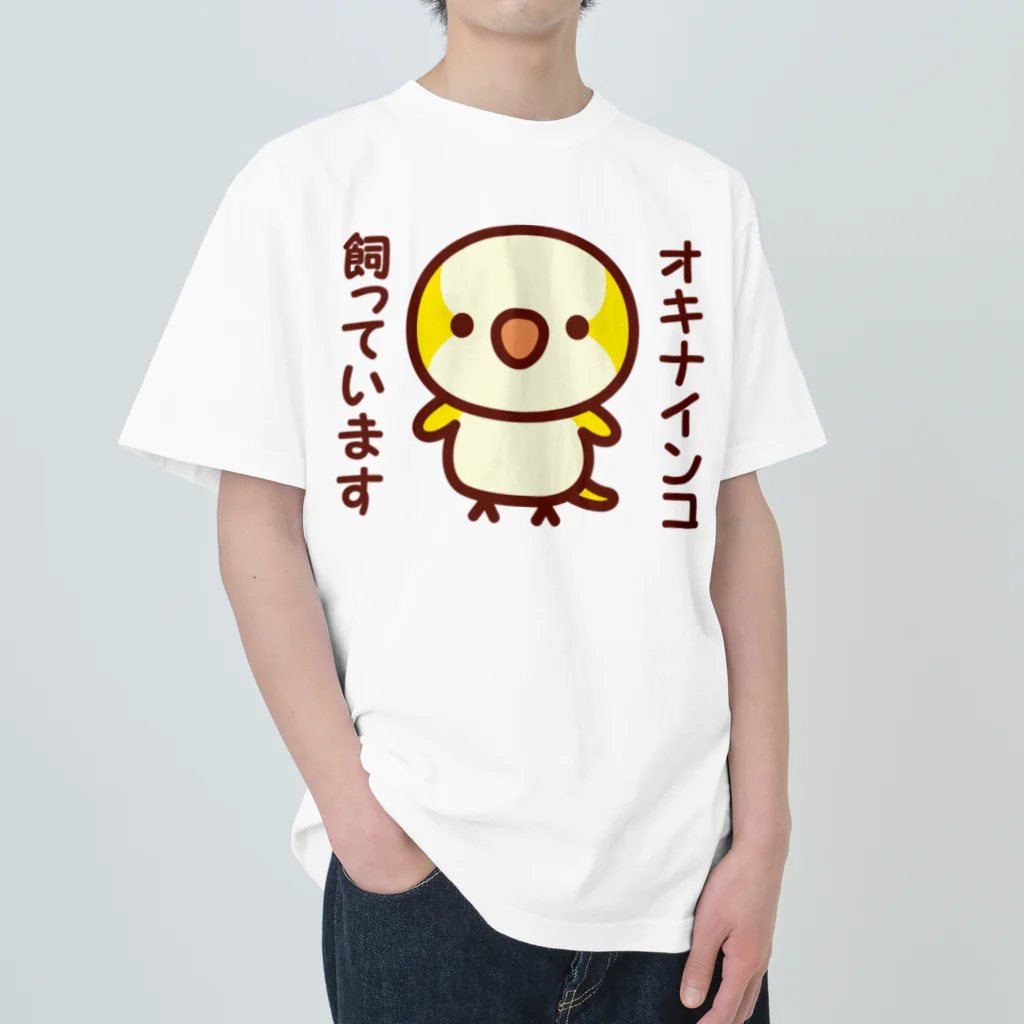 いんこ屋堂のオキナインコ飼っています（ルチノー） Heavyweight T-Shirt