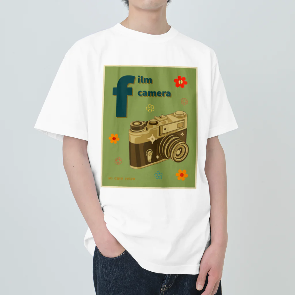 orange|Hの昭和レトロ☆フィルムカメラ Heavyweight T-Shirt