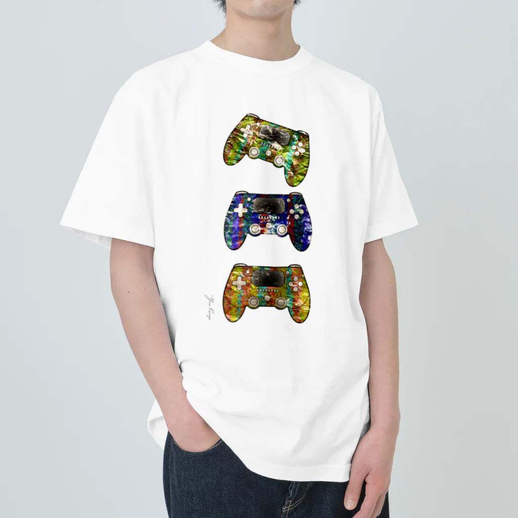 水母よるのvinyl controller ヘビーウェイトTシャツ