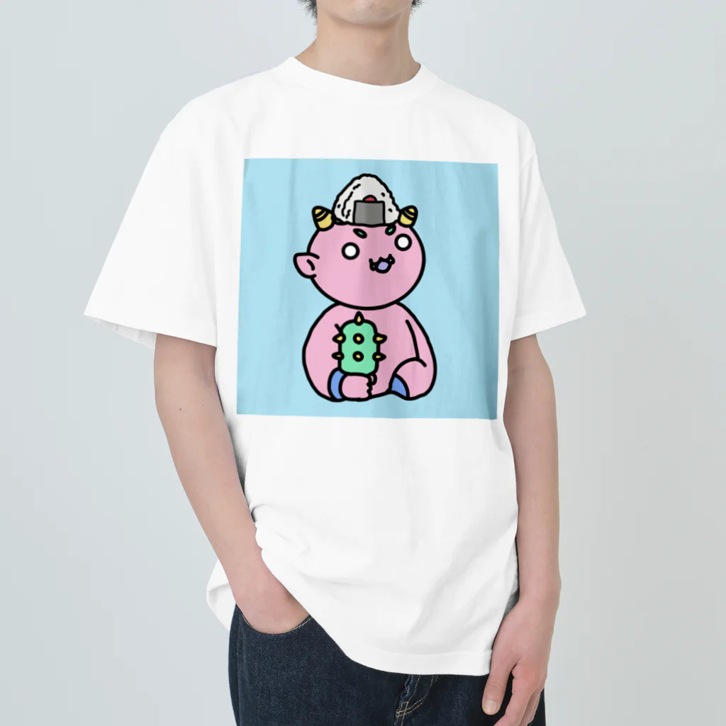 周樹　Itsuki AmaneのOni Onigiri ヘビーウェイトTシャツ