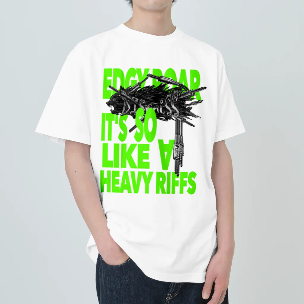 ONE PLUG DISordeRの''edgy roar it's so like a heavy riffs'' Heavyweight T-Shirt