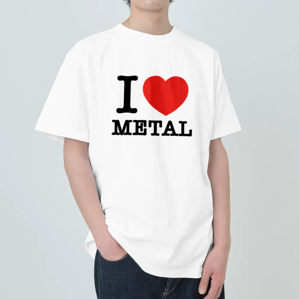 HachijuhachiのI LOVE METAL ヘビーウェイトTシャツ