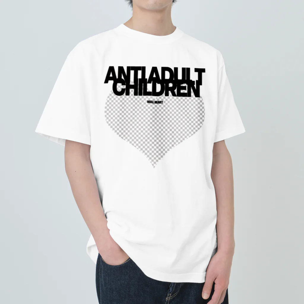 ANTI ADDULT CHILDREN®のANTI ADULT CHILDREN/NULL HEART HEAVY OZ TEE Heavyweight T-Shirt