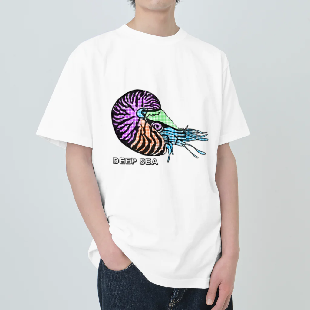 UKIPPAのオウムガイ【深海魚シリーズ】DEEPSEA Heavyweight T-Shirt