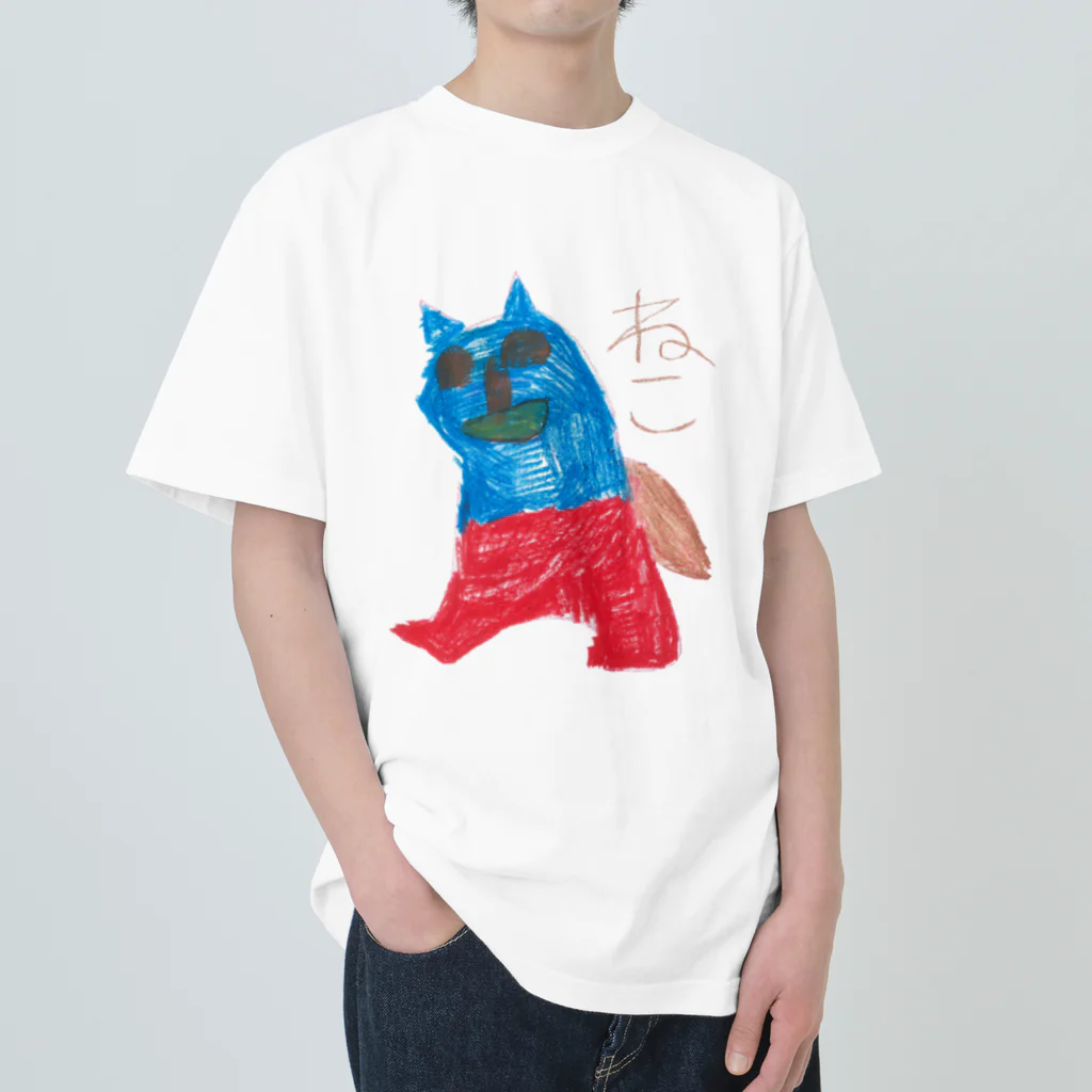 futaba_npoの「ねこ」 Heavyweight T-Shirt