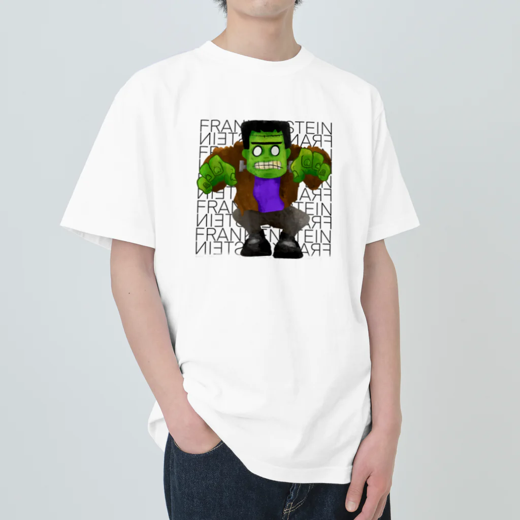 Hey! Kids KidsのHalloween Frankenstein Liam Fitzpatrick  ヘビーウェイトTシャツ