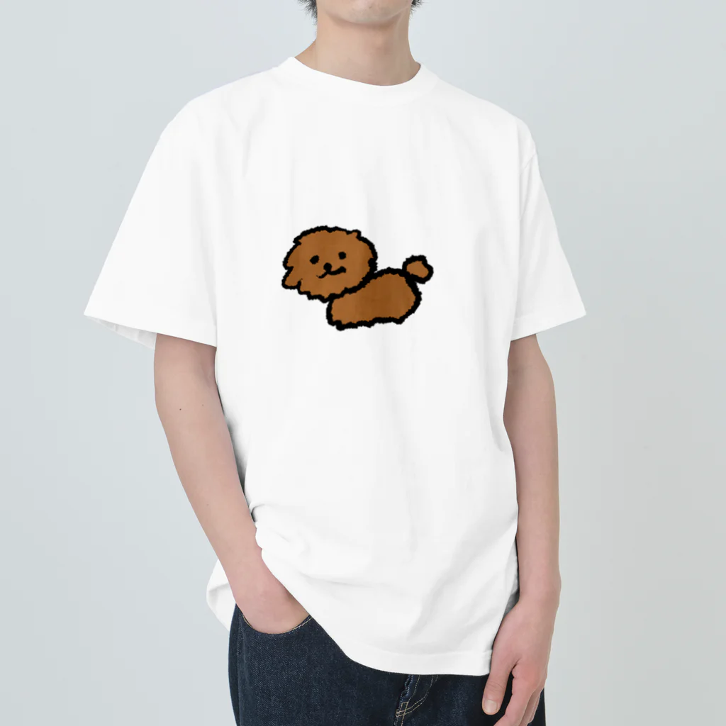 ほかほかアイスティーのもふもふちゃ〜ん ヘビーウェイトTシャツ