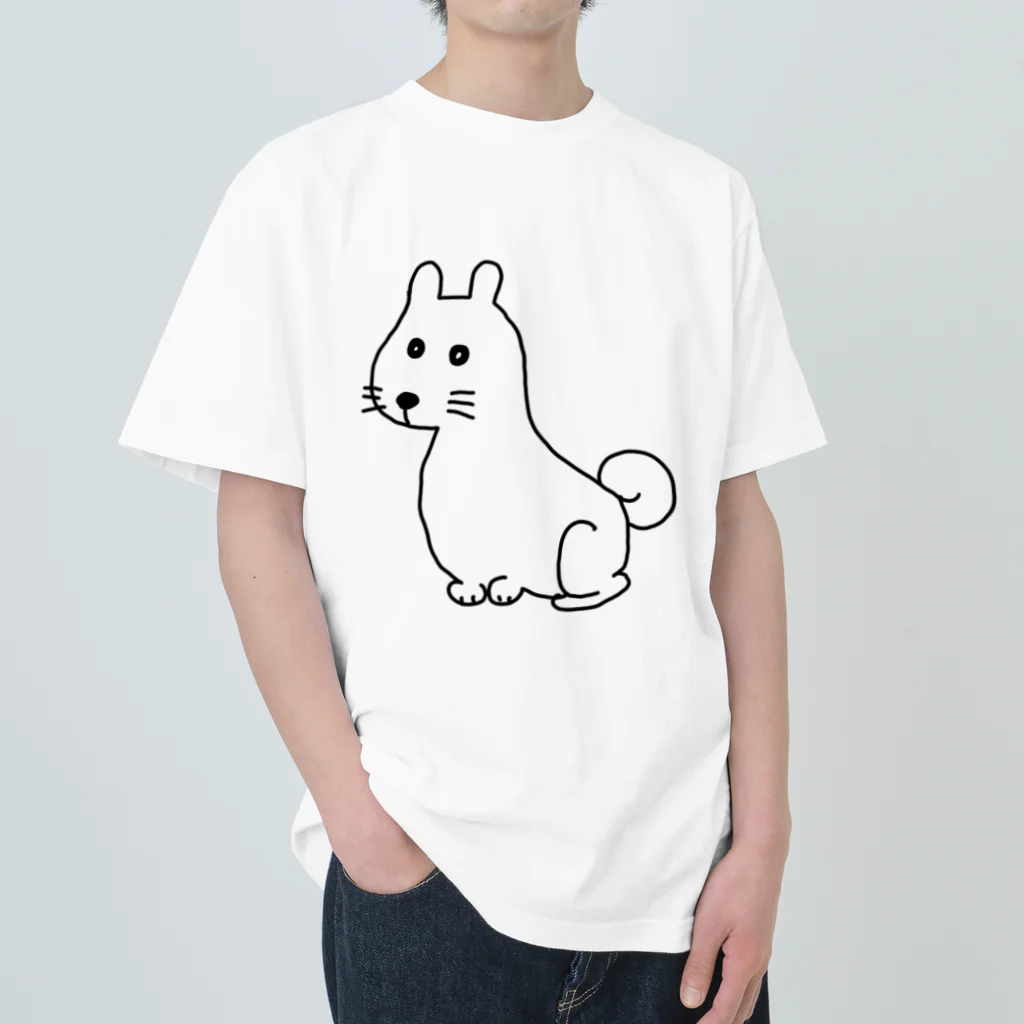 柴犬しばわんこhana873のお座りしてるわんこちゃん ヘビーウェイトTシャツ