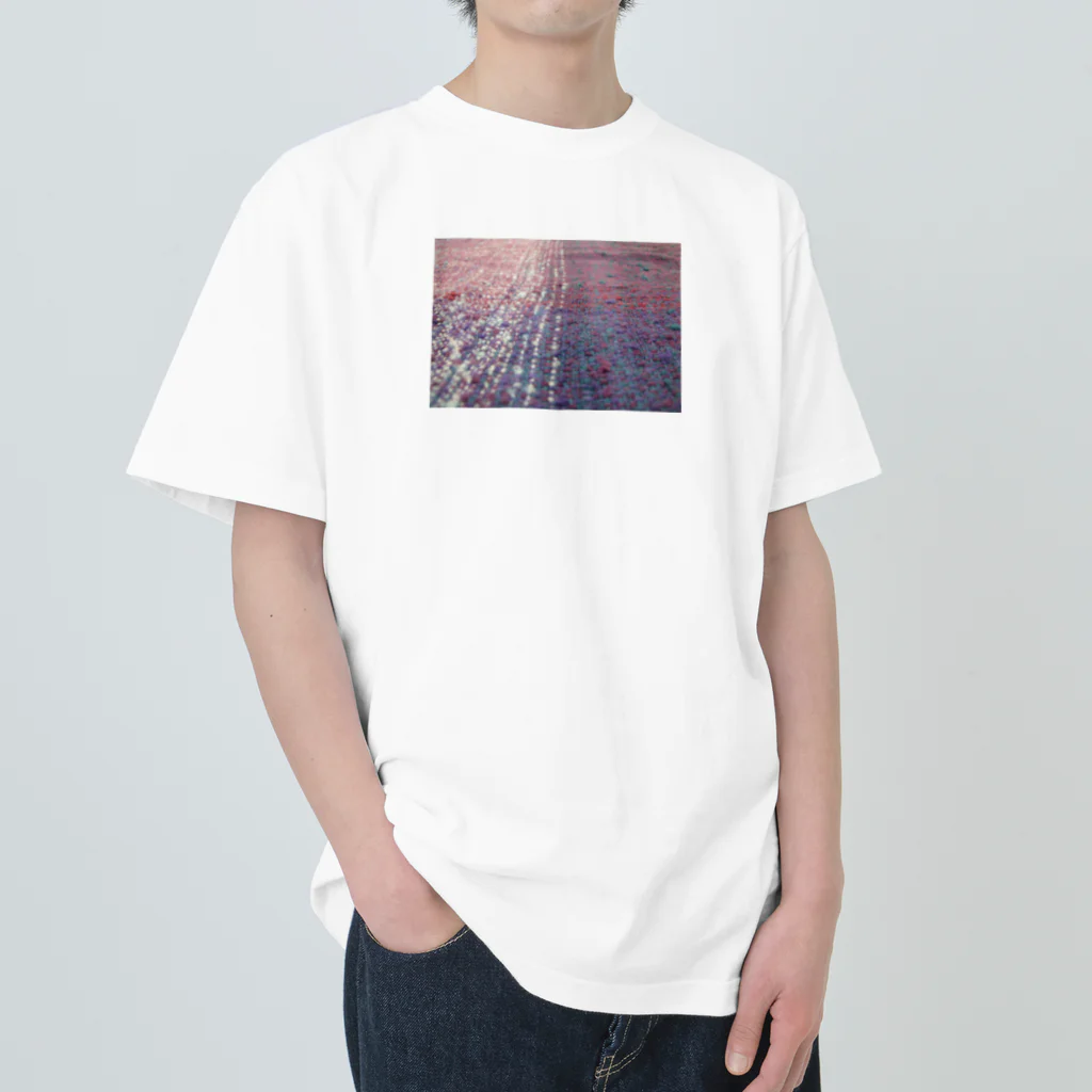 お花やさんの織物　ピンク・紫・青緑 Heavyweight T-Shirt