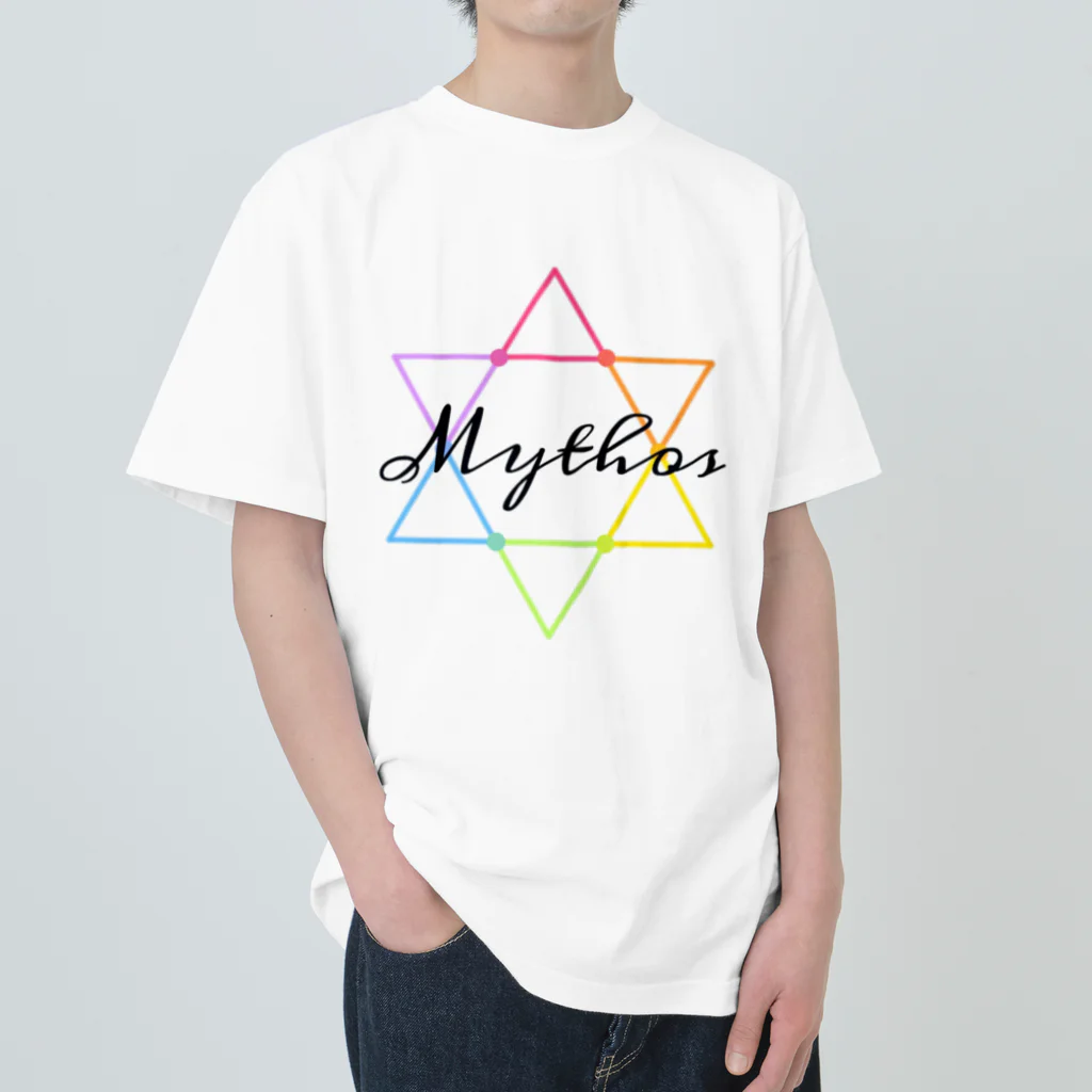 〜Mythos〜のMythos/Hexagram・黒 ヘビーウェイトTシャツ