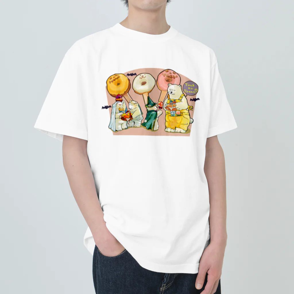 ジョニー|イラストレーターのしろくまハロウィン Heavyweight T-Shirt