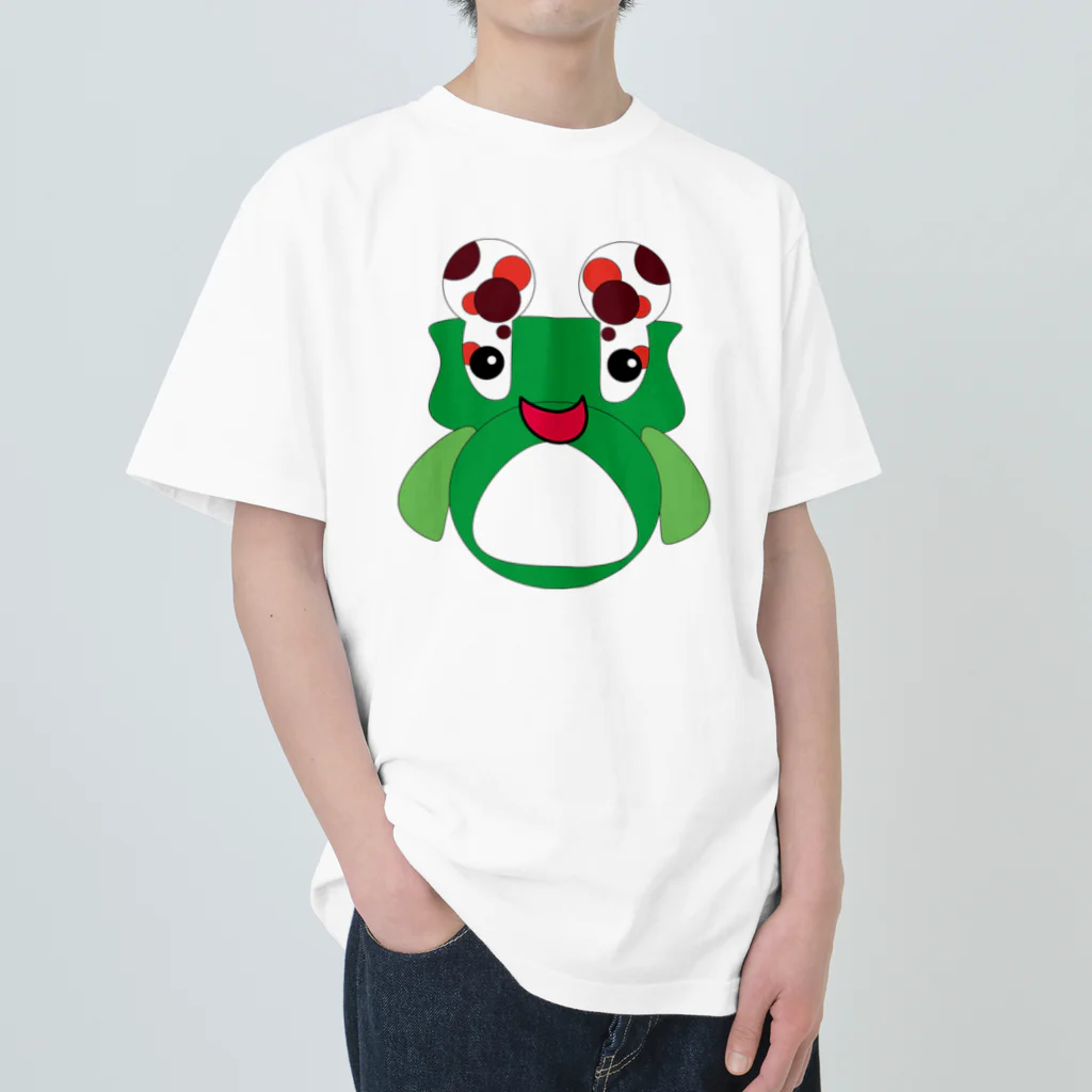 ADMS_Yuki_IKIのカエルのkarue ヘビーウェイトTシャツ