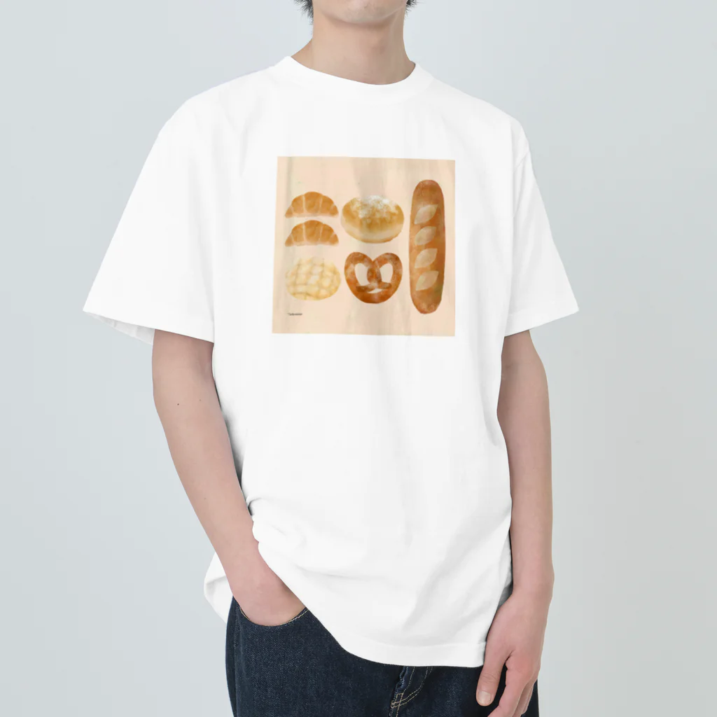 tateshima(たてしま)のパン大好き！！ Heavyweight T-Shirt