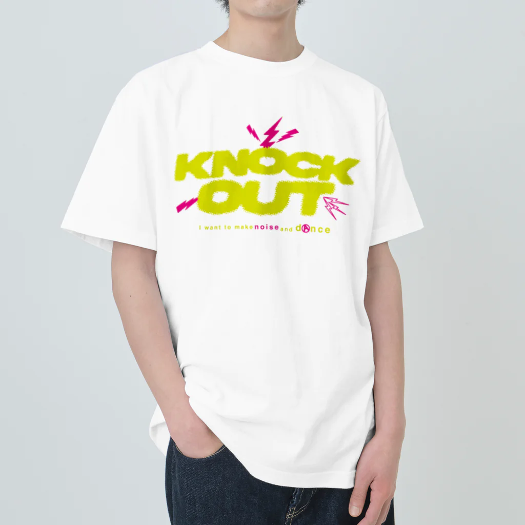 KNOCKOUTJROCKのKNOCK OUT NEW LOGO ヘビーウェイトTシャツ