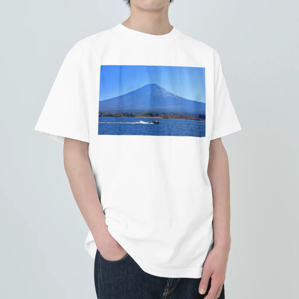 nokkccaの行楽日和 - The perfect day for boating - ヘビーウェイトTシャツ