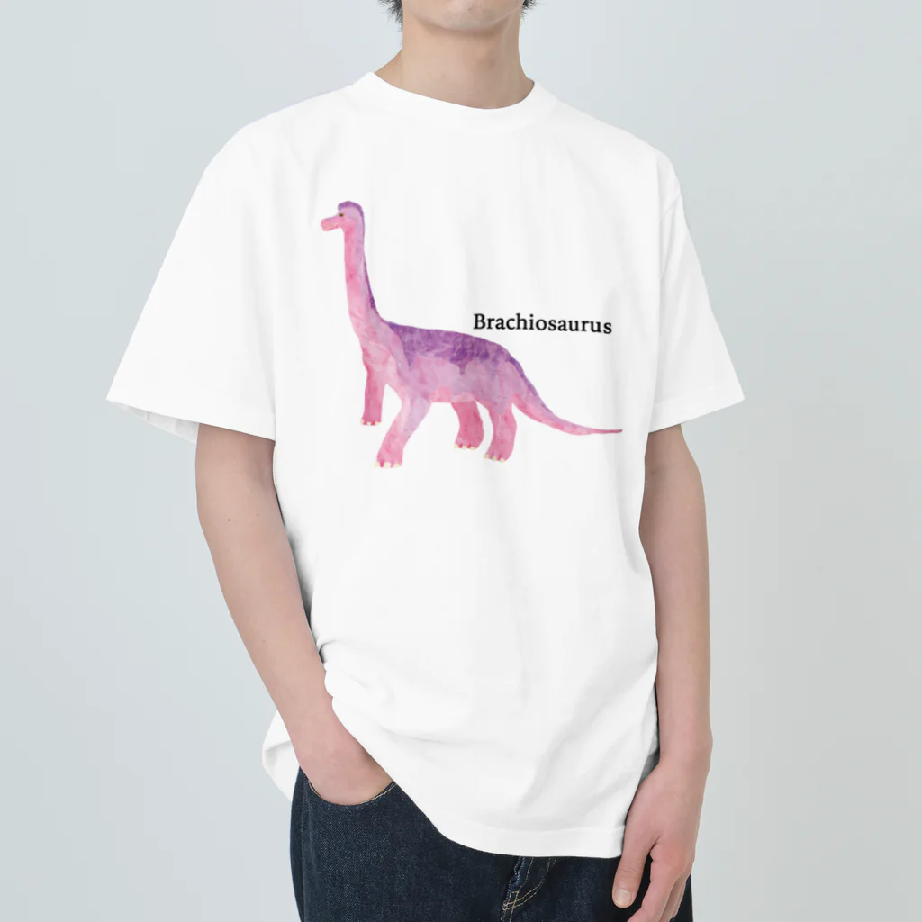 おおしだいちこのブラキオサウルス ヘビーウェイトTシャツ
