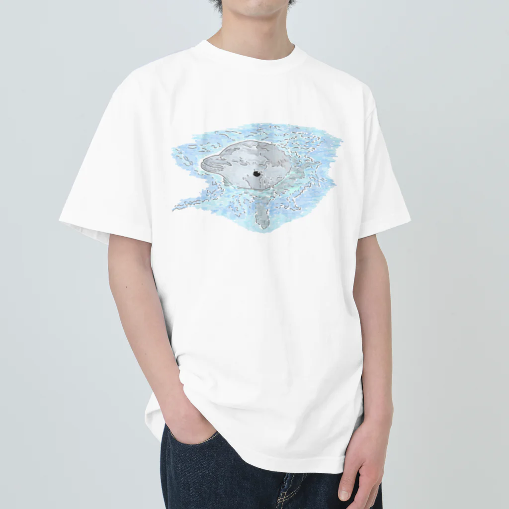 niwatsukinoの癒し、かわゆすのイルカちゃん。 Heavyweight T-Shirt