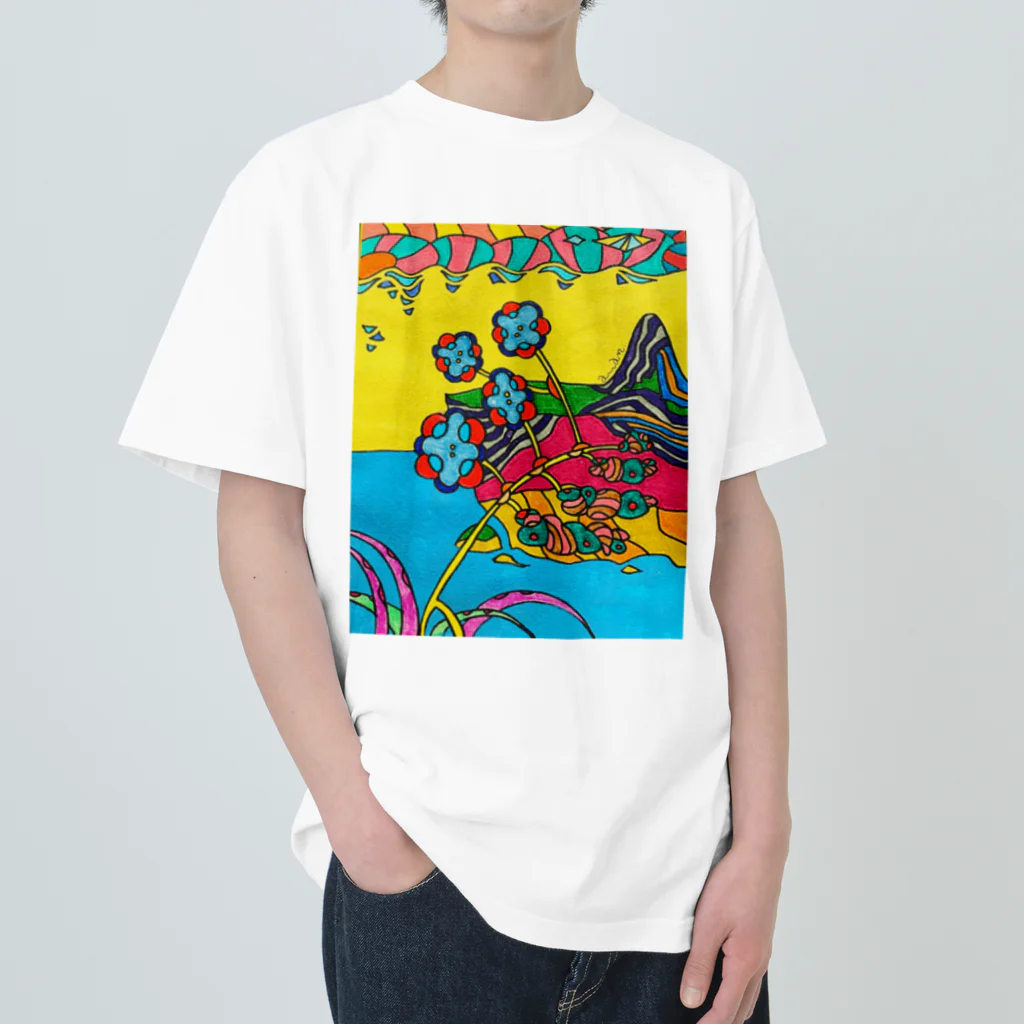 Madaminu Annaの高地に咲く花 Heavyweight T-Shirt