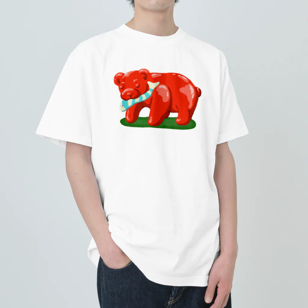 みけにっけ商店のグミベアーとお魚ちゃん Heavyweight T-Shirt