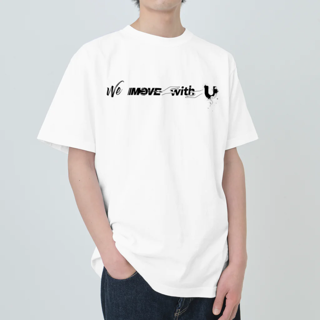 THE FOCUSのWe MOVE with U & "U." ヘビーウェイトTシャツ