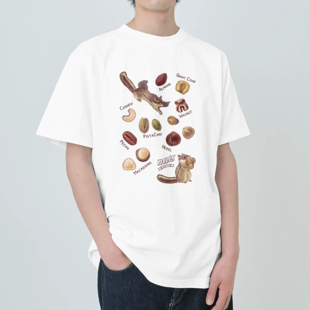 huroshikiのNUTS collection ナッツコレクション Heavyweight T-Shirt