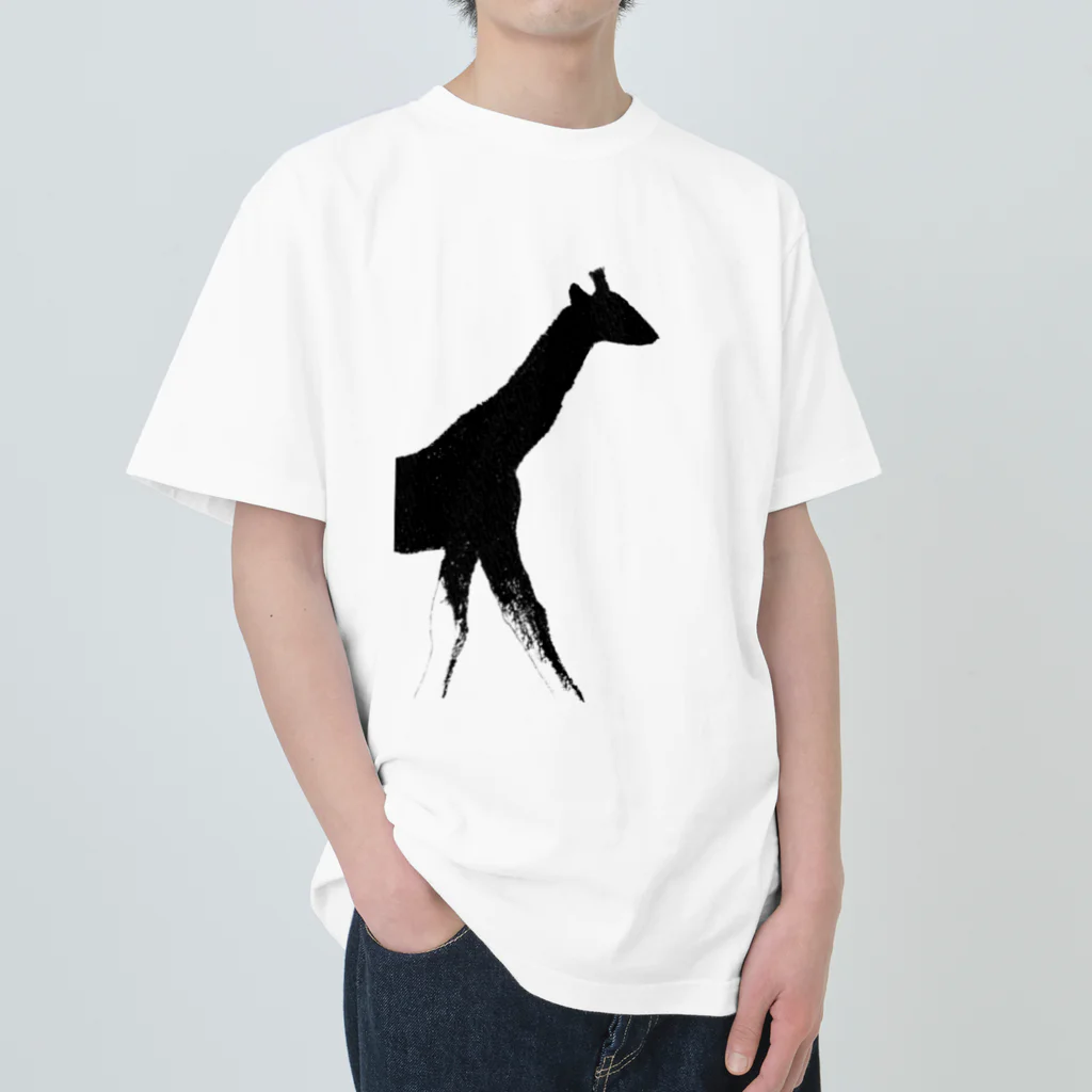 tomorebiのSunlight Giraffe ヘビーウェイトTシャツ