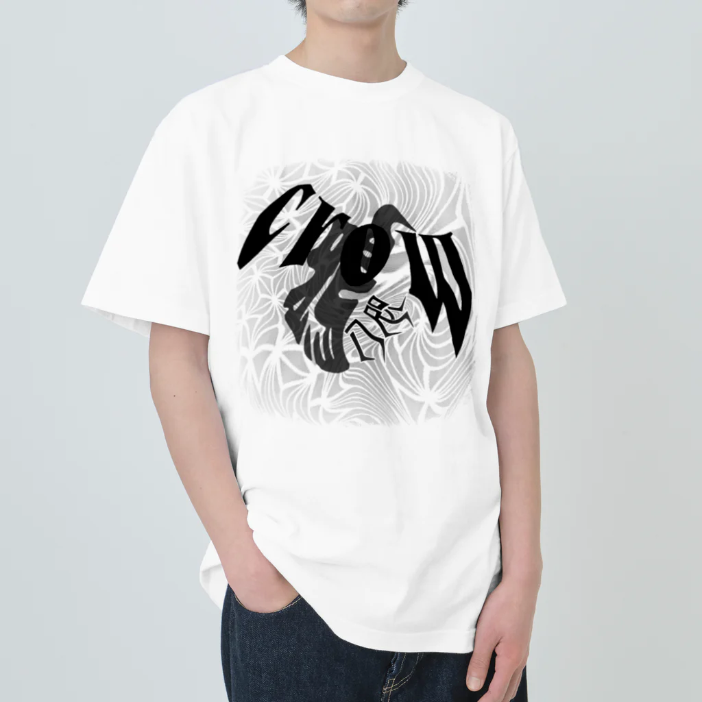 maccha47の八咫烏とCROW Heavyweight T-Shirt