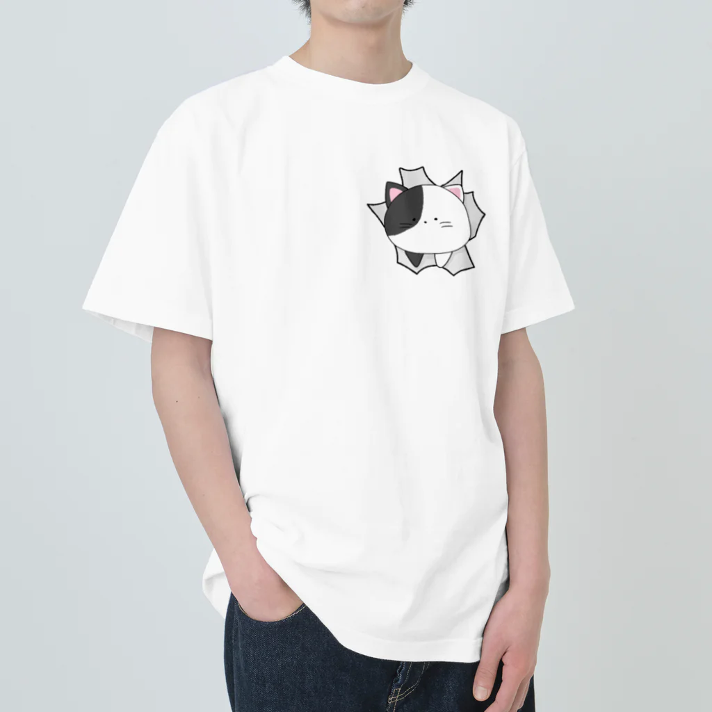 あにまるずのねこさん ヘビーウェイトTシャツ