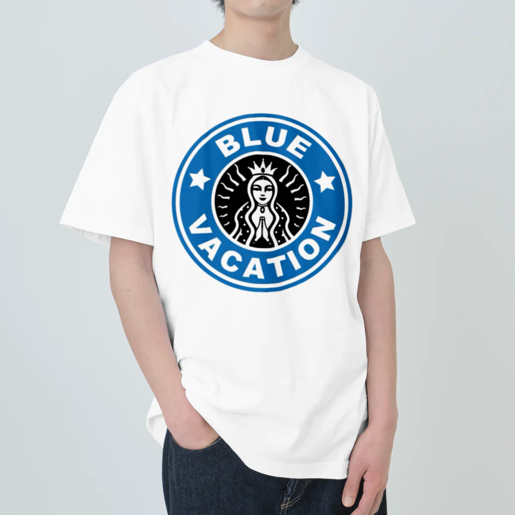 BLUE  VACATION  ISHINOMAKIのBLUE VACATION ロゴ Heavyweight T-Shirt