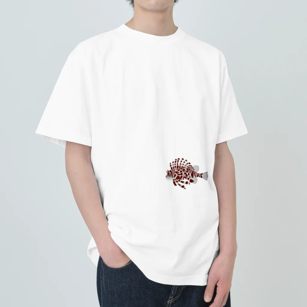 海の仲間たちオフィシャルSTOREのミノカサゴ Heavyweight T-Shirt