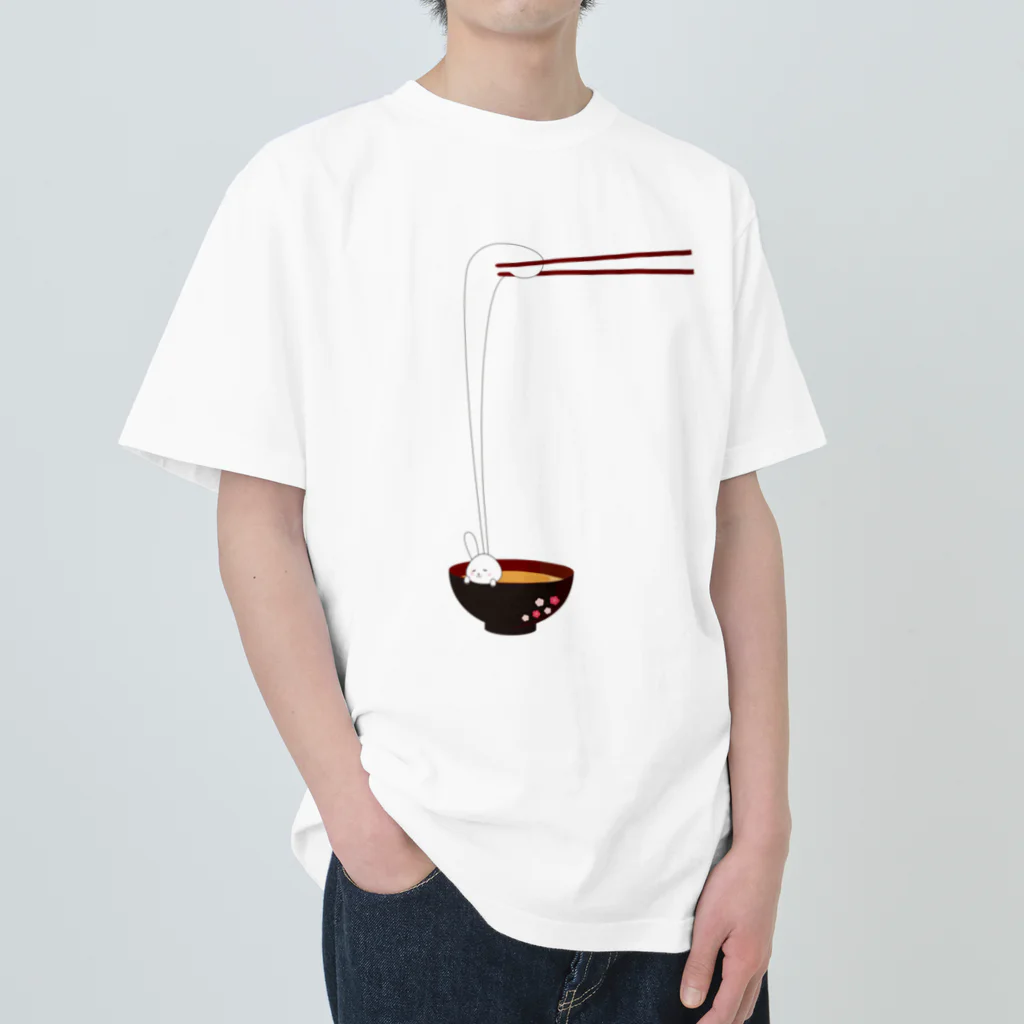 fooooodのうさぎのお雑煮 Heavyweight T-Shirt