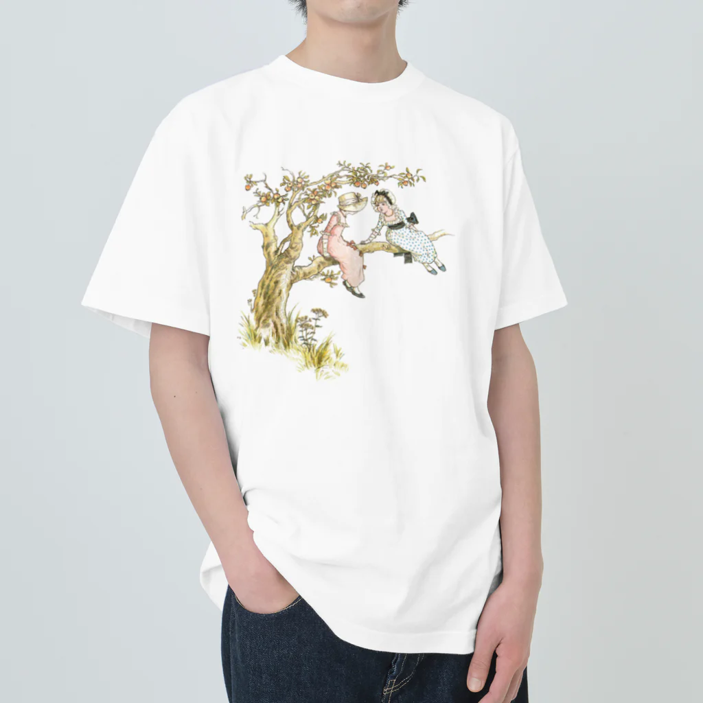 Hungry Freaksのケイト・グリーナウェイ "In a apple tree" Heavyweight T-Shirt