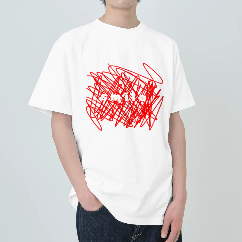 block man のSmile ヘビーウェイトTシャツ