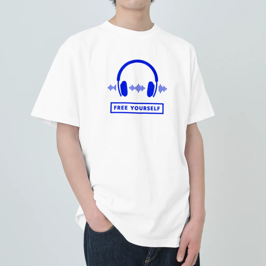 香庭くゆるのヘッドホン/音楽/MUSIC Heavyweight T-Shirt