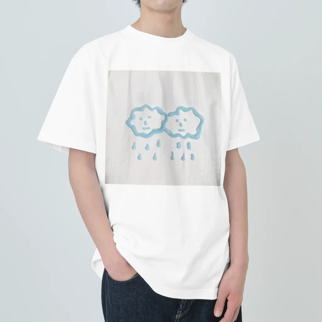 アダムとイブのりんごのFluffy Cloudy Heavyweight T-Shirt