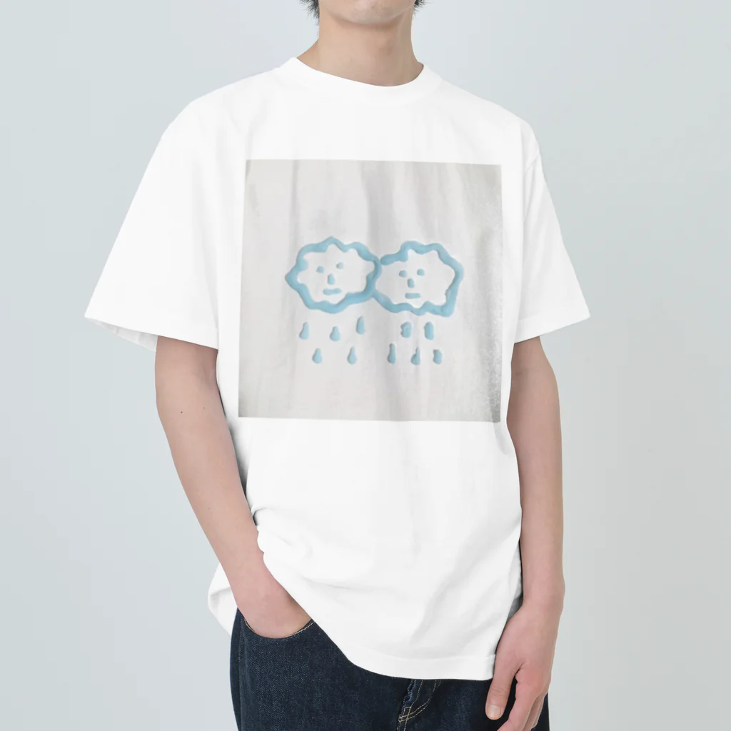 アダムとイブのりんごのFluffy Cloudy ヘビーウェイトTシャツ