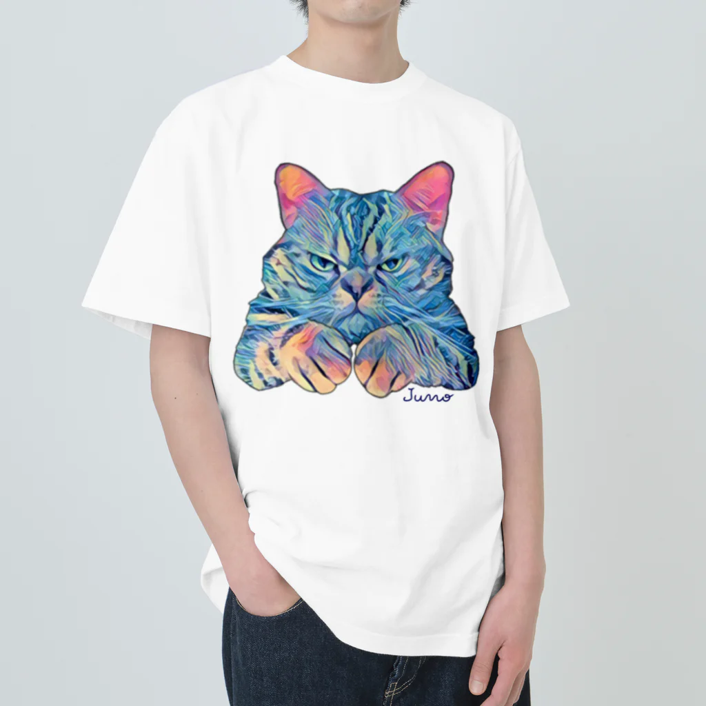 ジュノの秘密のアトリエのシルバータビー／Juno ヘビーウェイトTシャツ