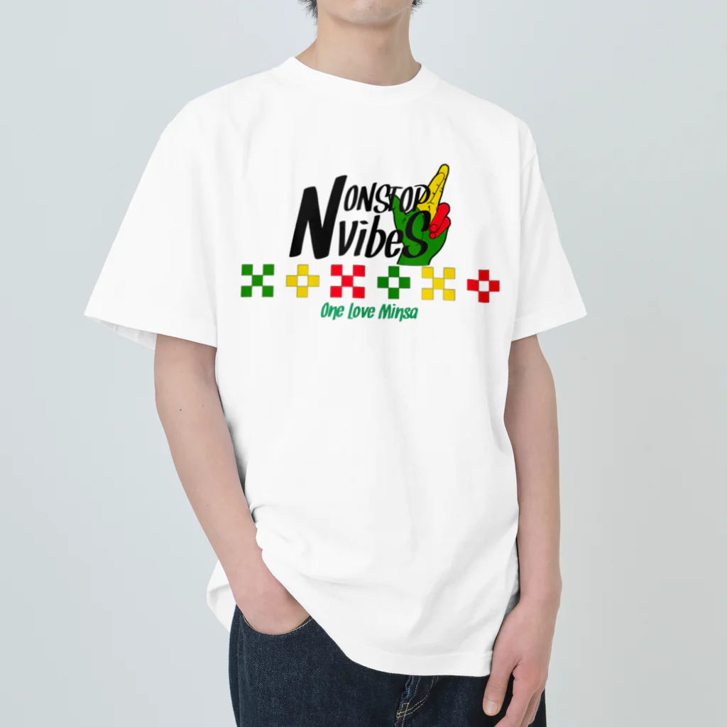 MOKKEYのNONSTOP VIBES（Bミンサー） Heavyweight T-Shirt