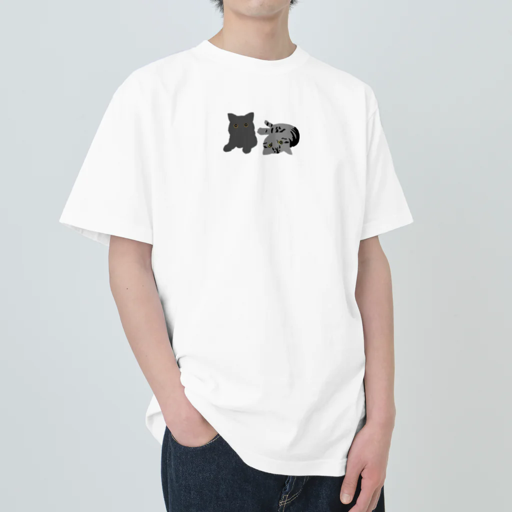 tabby_sassのタビーとサスケ Heavyweight T-Shirt