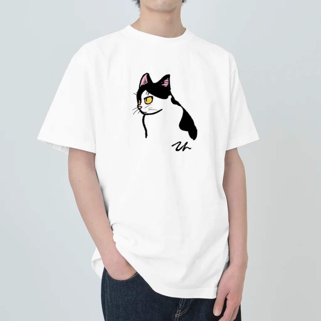 toru_utsunomiyaの猫のテン ヘビーウェイトTシャツ