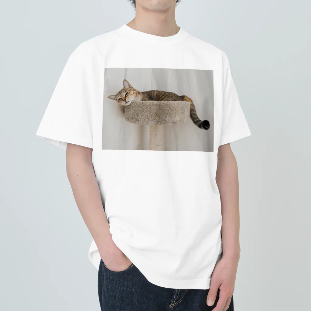 gaga_the_catのねむいガガ Heavyweight T-Shirt