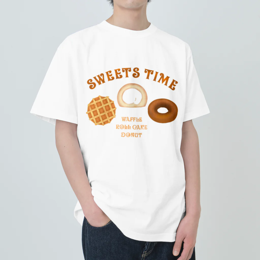 ぽんぽこあんぽんたんのSWEETS TIME Heavyweight T-Shirt